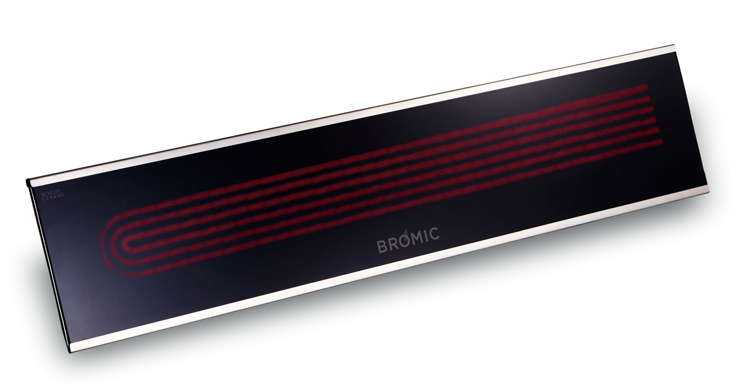 Bromic Heating Platinum Smart-Heat 50" 3400 Watt 208V Black Electric Patio Heater