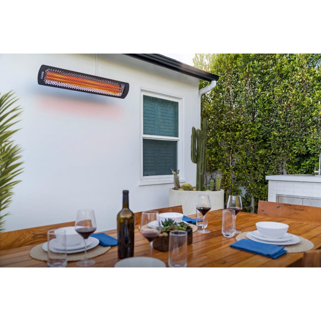 Bromic Heating Tungsten Smart-Heat 56" 3000 Watt 277V Black Commercial Outdoor Electric Patio Heater
