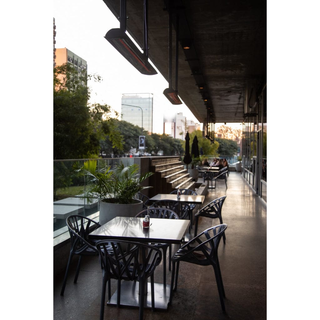 Bromic Heating Tungsten Smart-Heat 56" 3000 Watt 277V Black Commercial Outdoor Electric Patio Heater