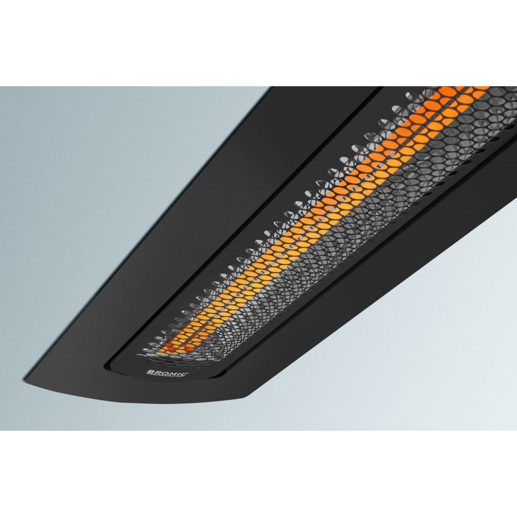 Bromic Heating Tungsten Smart-Heat 56" 3000 Watt 277V Black Commercial Outdoor Electric Patio Heater