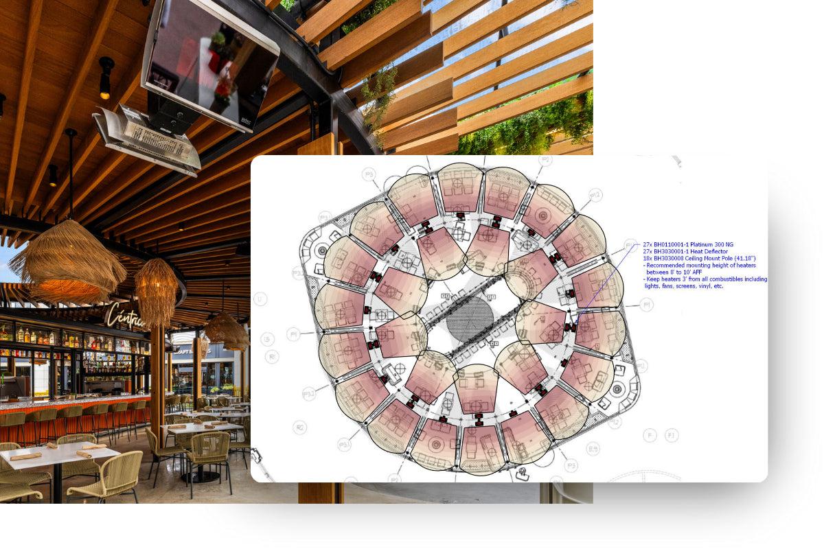 Bromic Platinum Smart-Heat 300 Series 22" Outdoor Propane Gas Patio Heater