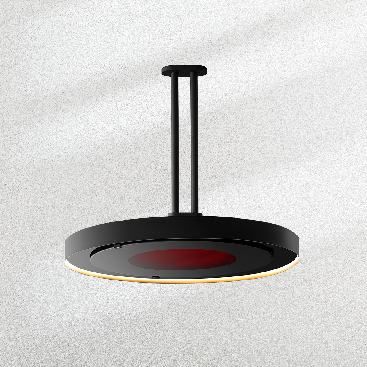 Bromic Heating 24" Twin Straight Ceiling Mount Pole for Eclipse Smart-Heat Electric Pendant Heater