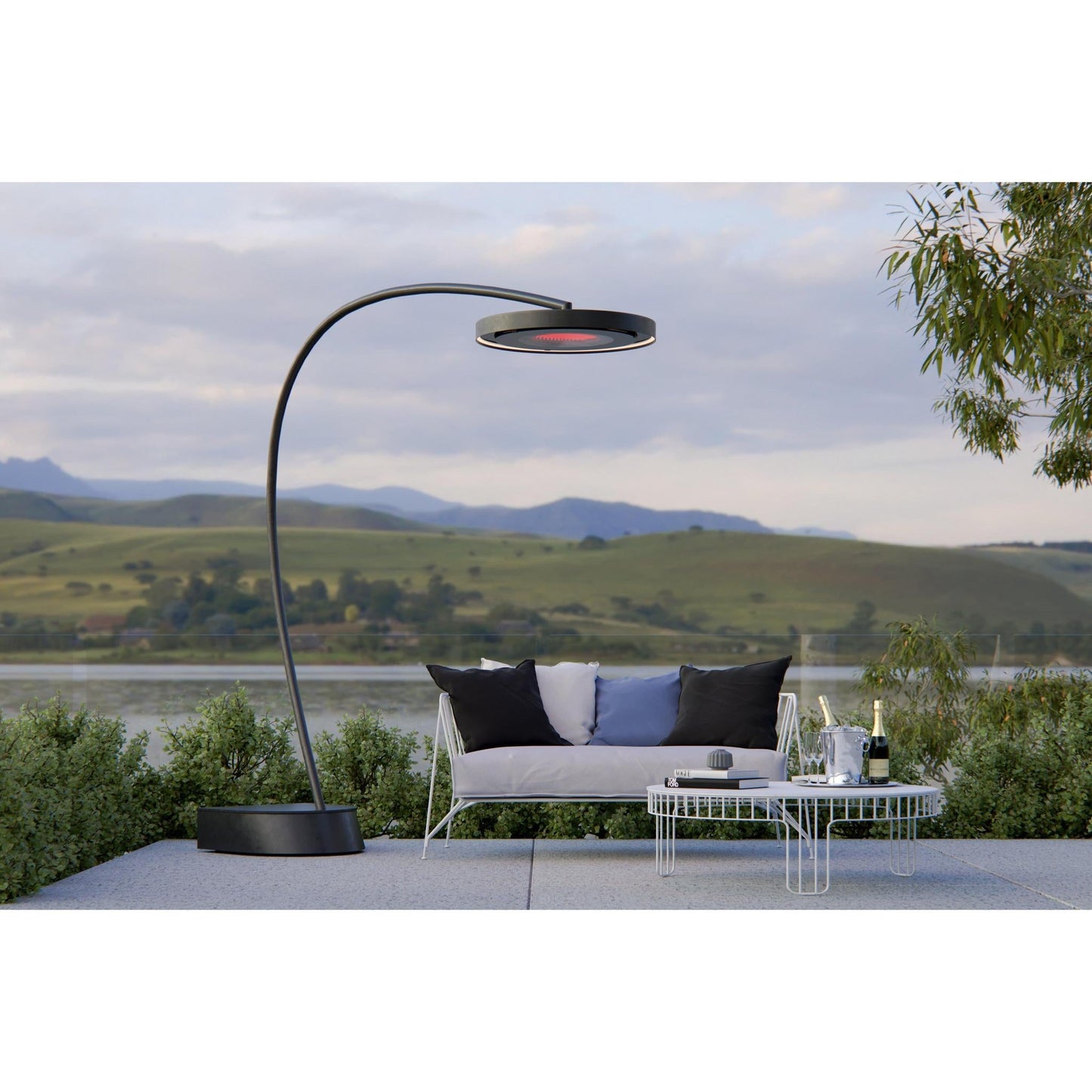 Bromic Heating Eclipse Smart-Heat 28" 2900 Watt Electric Portable Heater With Dimmer Control and Remote