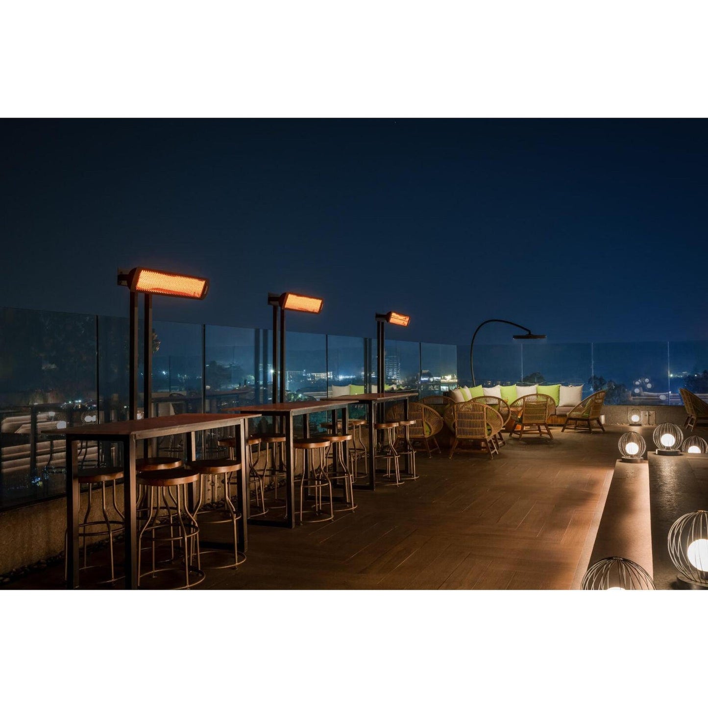 Bromic Heating Tungsten Smart-Heat 44" 2000 Watt 220-240V Black Electric Patio Heater