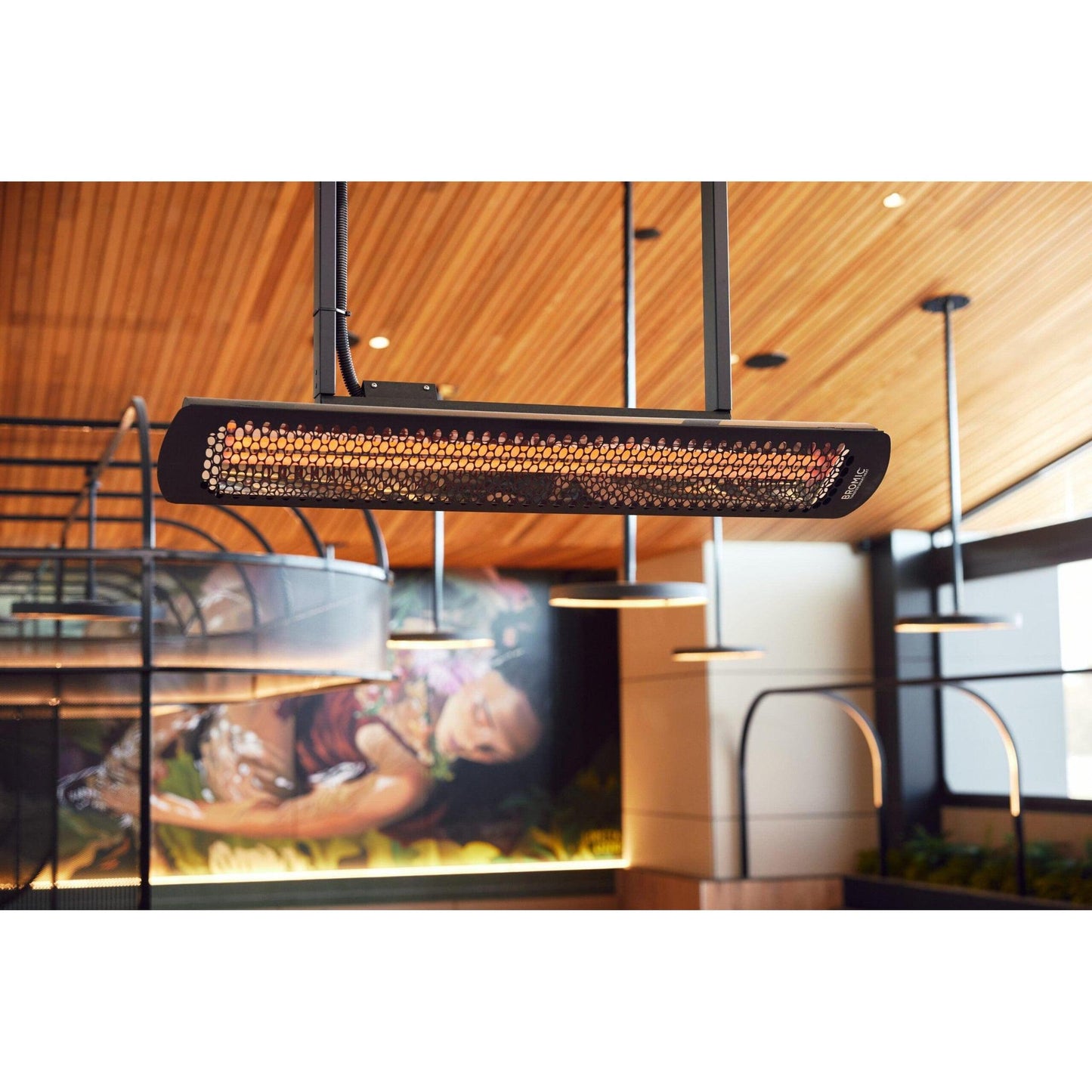 Bromic Heating Tungsten Smart-Heat 44" 2000 Watt 220-240V Black Electric Patio Heater