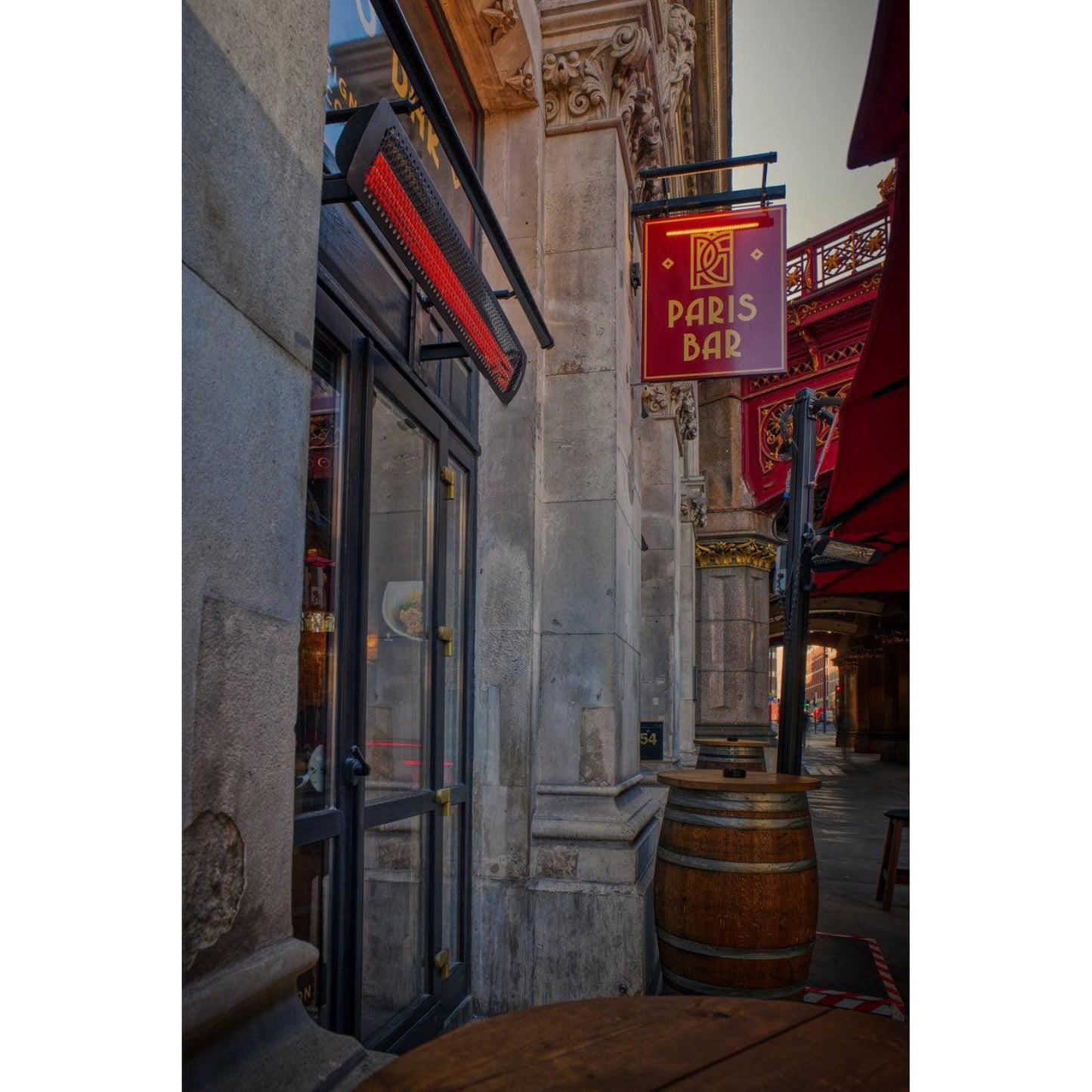 Bromic Heating Tungsten Smart-Heat 44" 4000 Watt 220-240V Black Electric Patio Heater