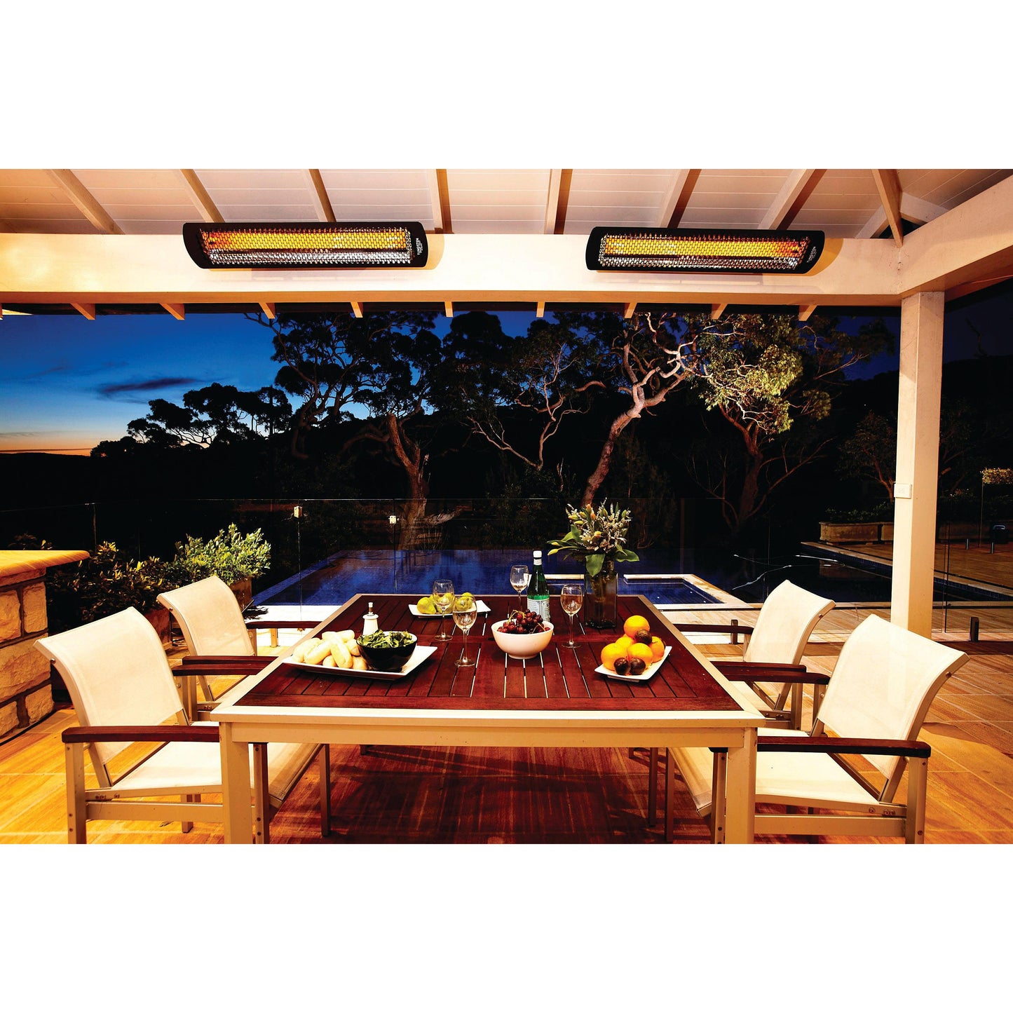 Bromic Heating Tungsten Smart-Heat 44" 4000 Watt 277V Black Electric Patio Heater