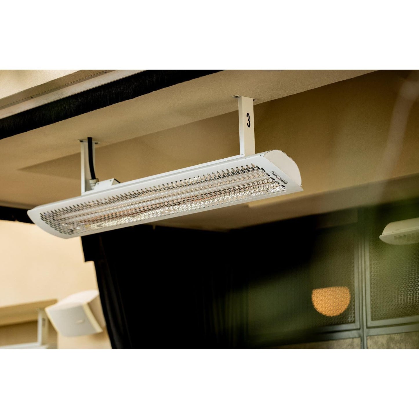 Bromic Heating Tungsten Smart-Heat 44" 4000 Watt 277V White Electric Patio Heater