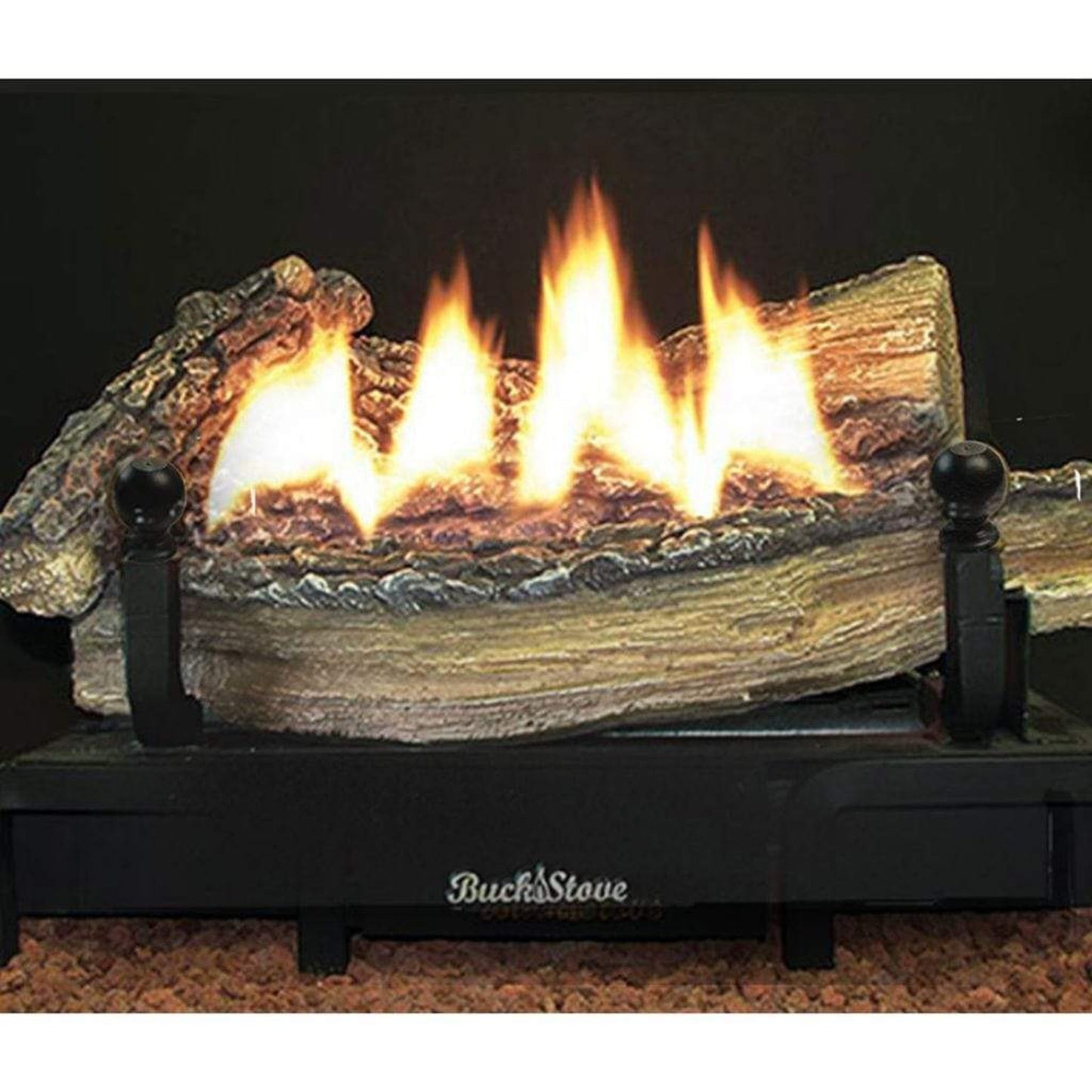 Buck Stove 18" Ceramic Series Vent-Free Thermostatic Liquid Propane Shallow Depth Log Set
