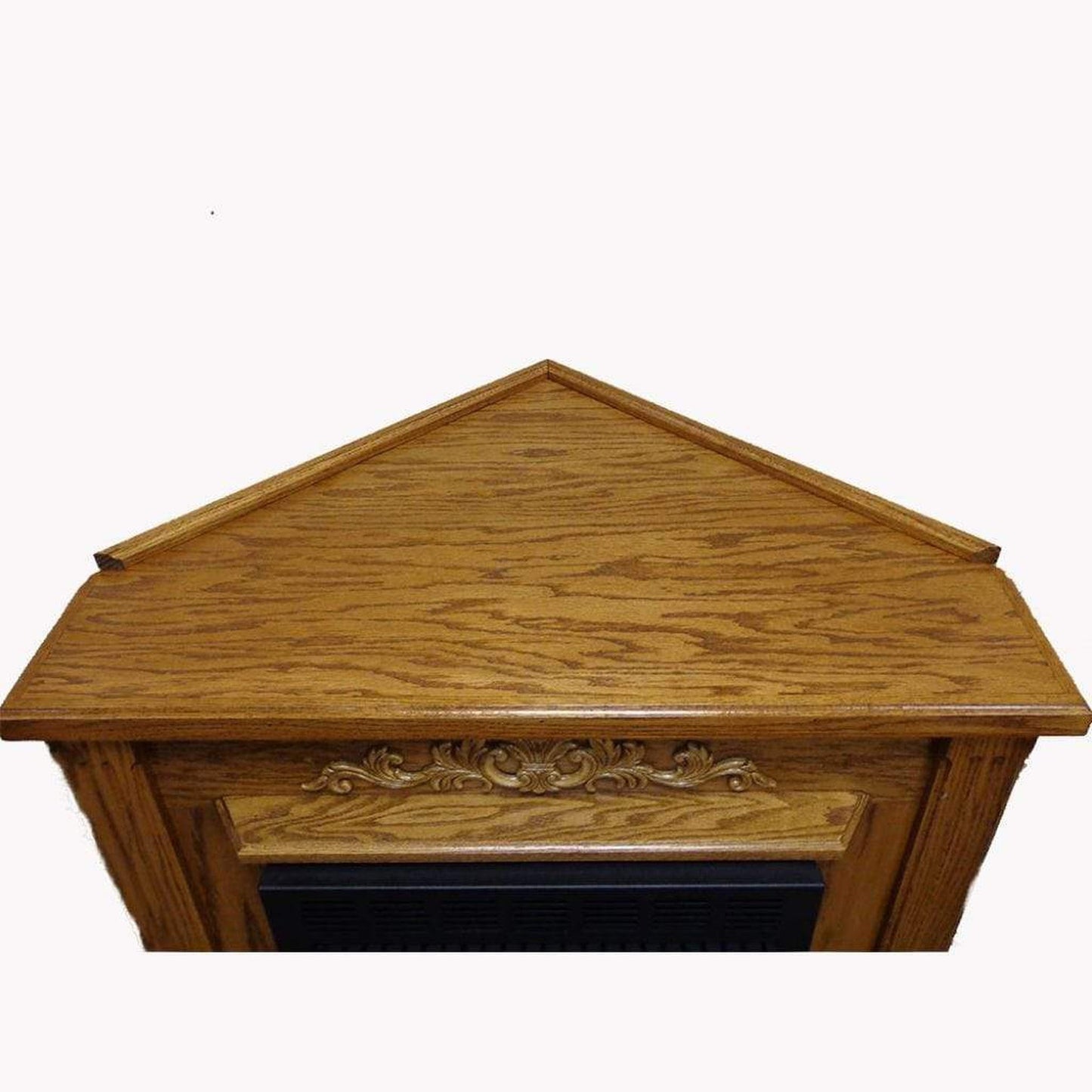 Buck Stove Classic Corner Dark Oak Mantel Accessory for Model 34 and Model 384 Gas Stove