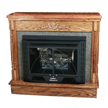 Buck Stove Classic Light Oak Mantel Accessory for Model 34 and Model 384 Gas Stove