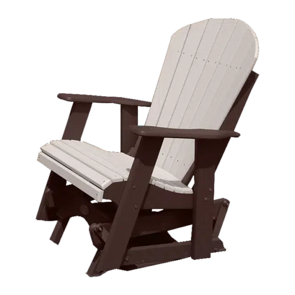 Buck Stove Fan Back Chocolate/Weathered Single Glider