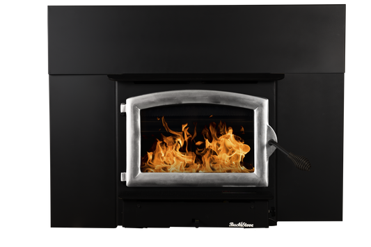 Buck Stove Model 21ZC Zero Clearance Non-Catalytic Wood Burning Stove With Pewter Door Finish