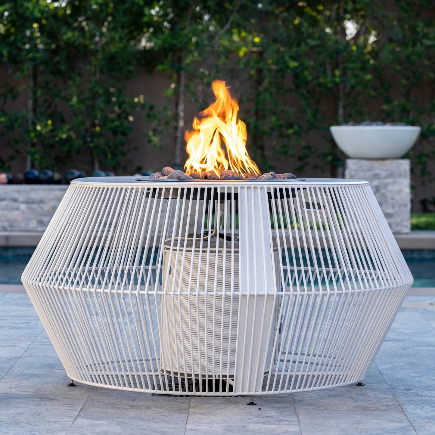 Cesto Fire Pit - Metal Powder Coat by The Outdoor Plus - Free Cover Included
