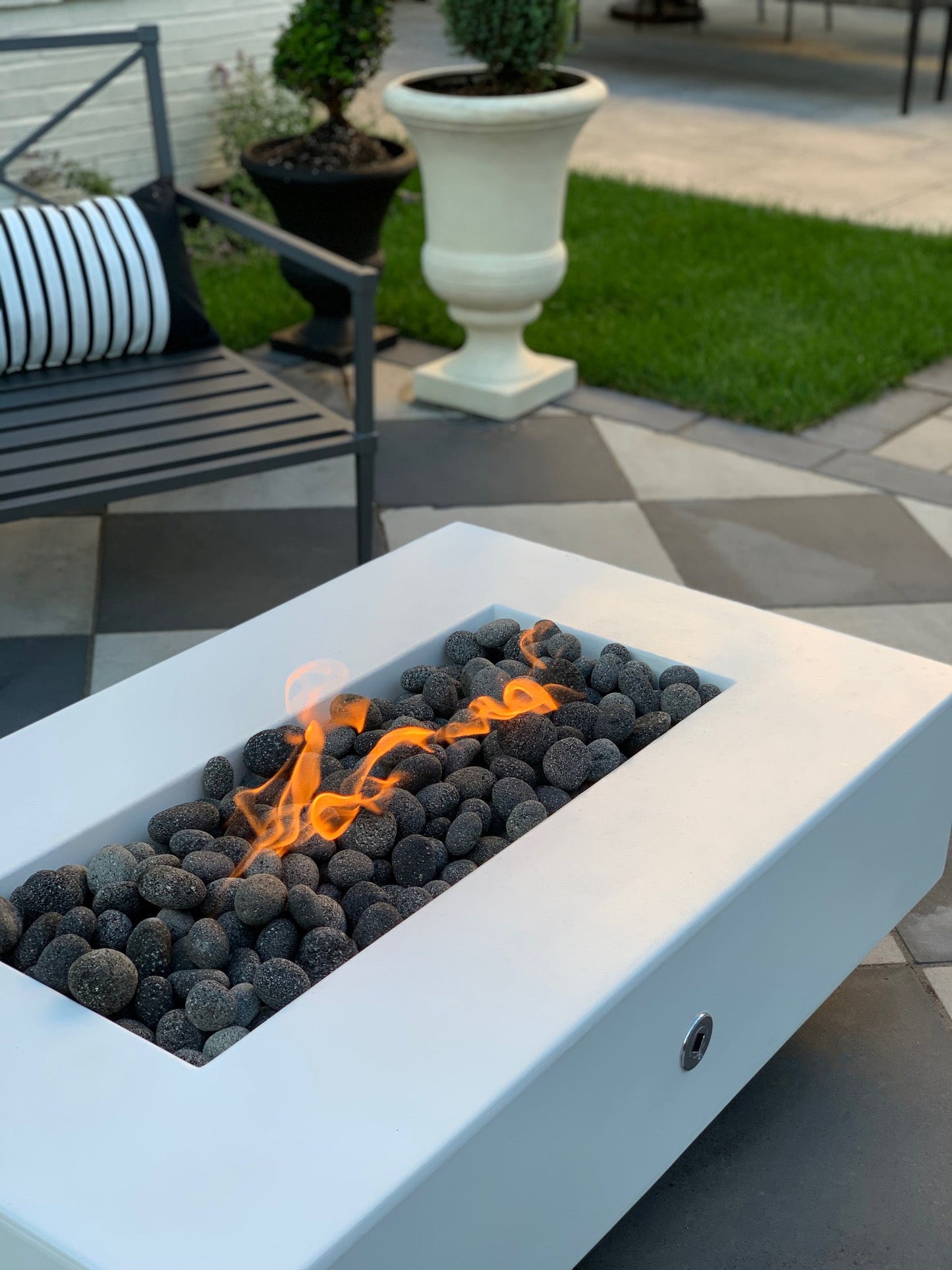 Del Mar Concrete Fire Pit by The Outdoor Plus - Free Cover Included