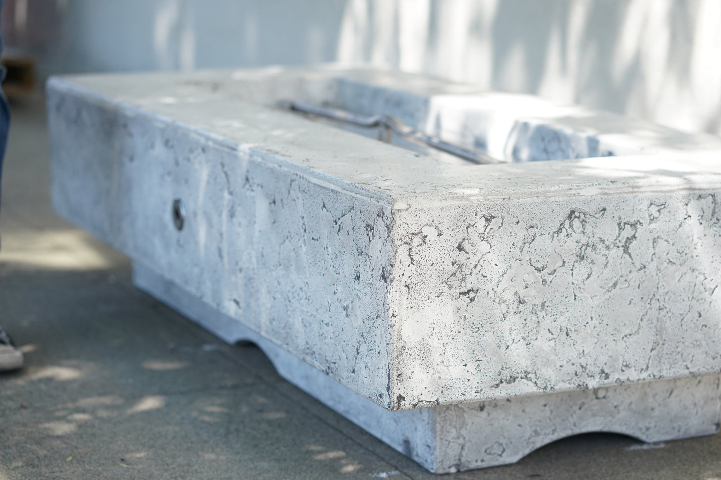 Del Mar Concrete Fire Pit by The Outdoor Plus - Free Cover Included