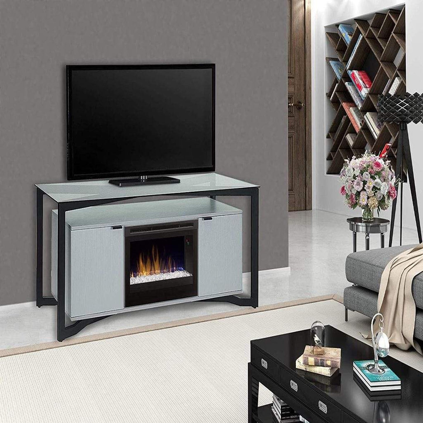 Dimplex Christian 70" Media Console with 25/26" Electric Firebox