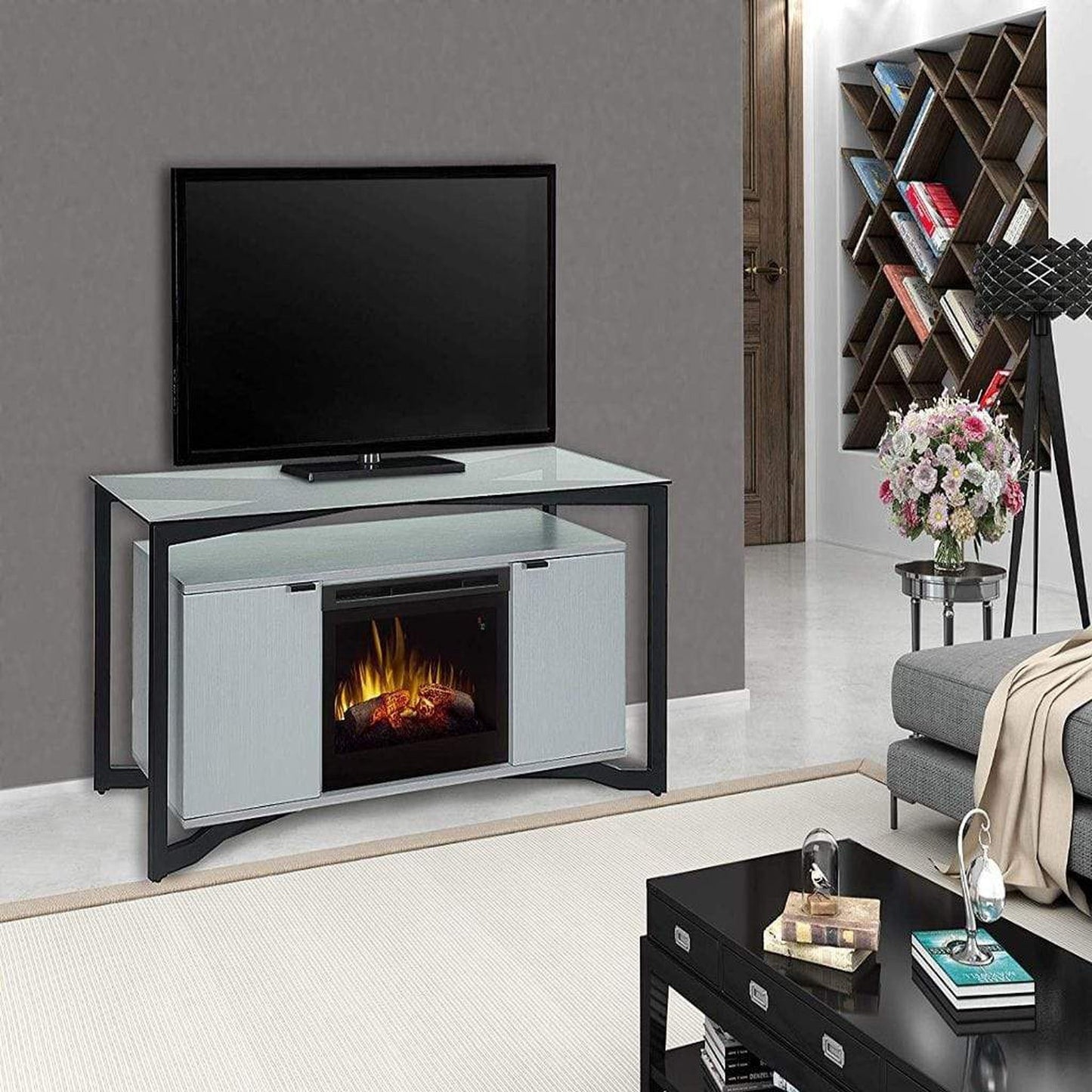 Dimplex Christian 70" Media Console with 25/26" Electric Firebox