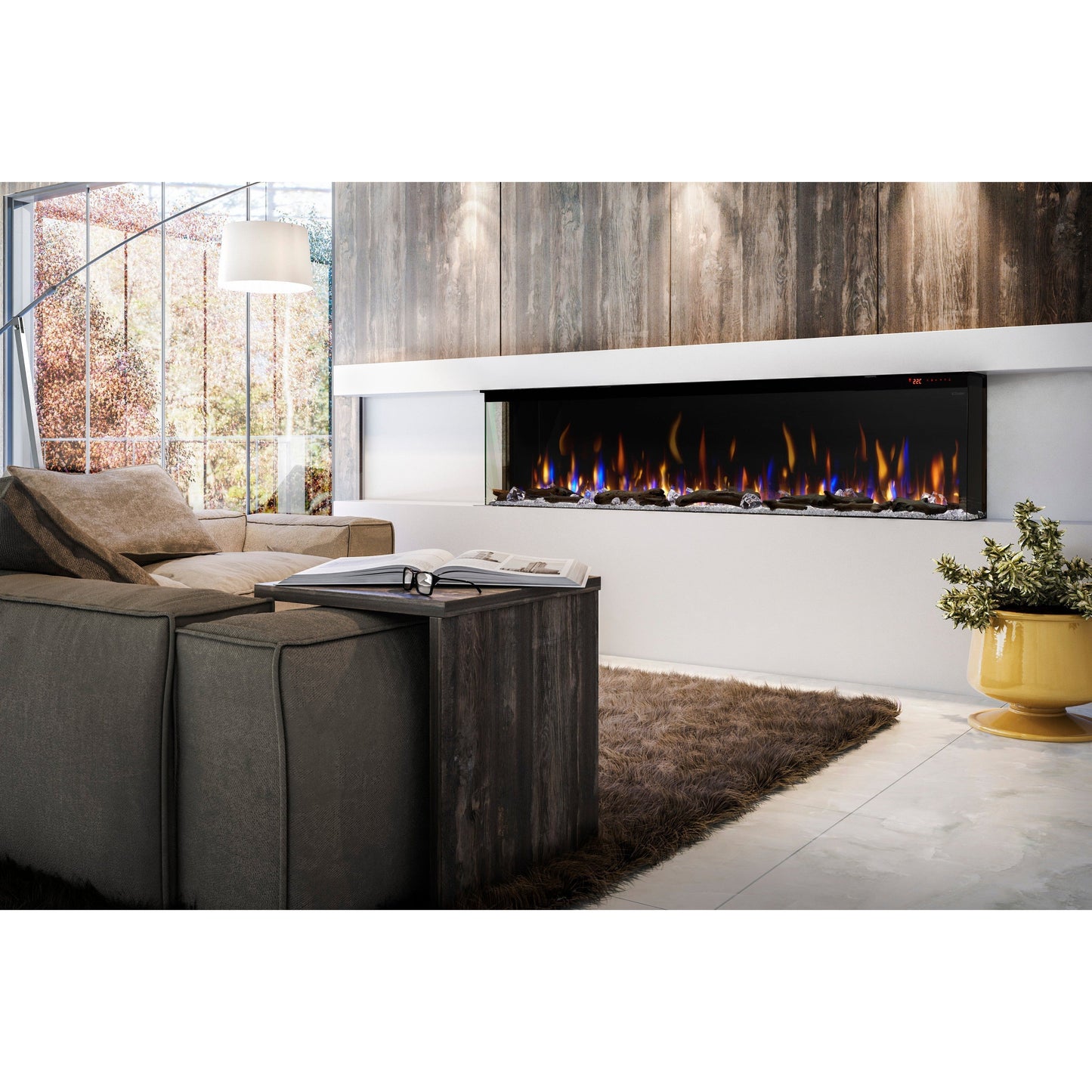 Dimplex Ignite Bold 74" Built-in Linear Electric Fireplace