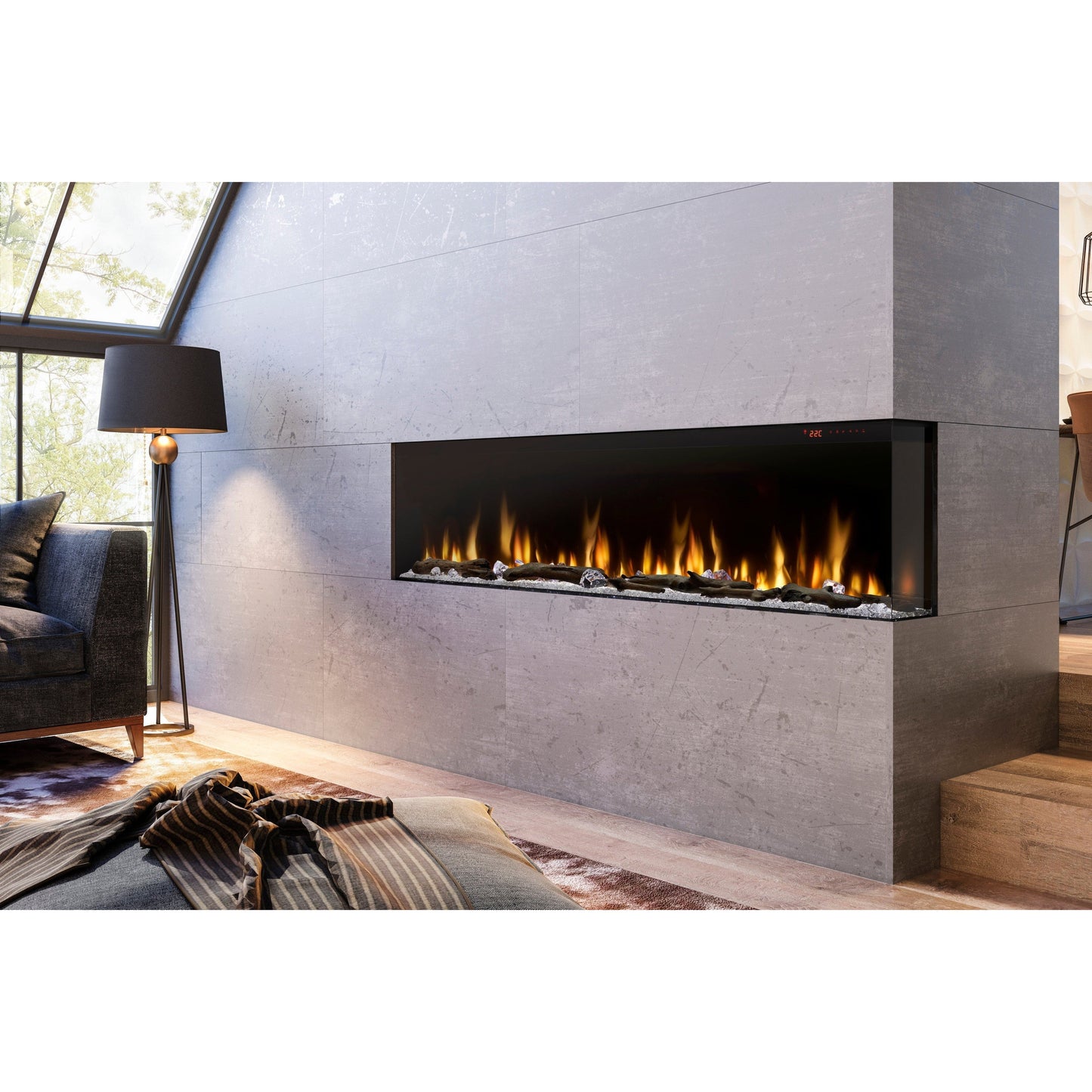 Dimplex Ignite Bold 74" Built-in Linear Electric Fireplace