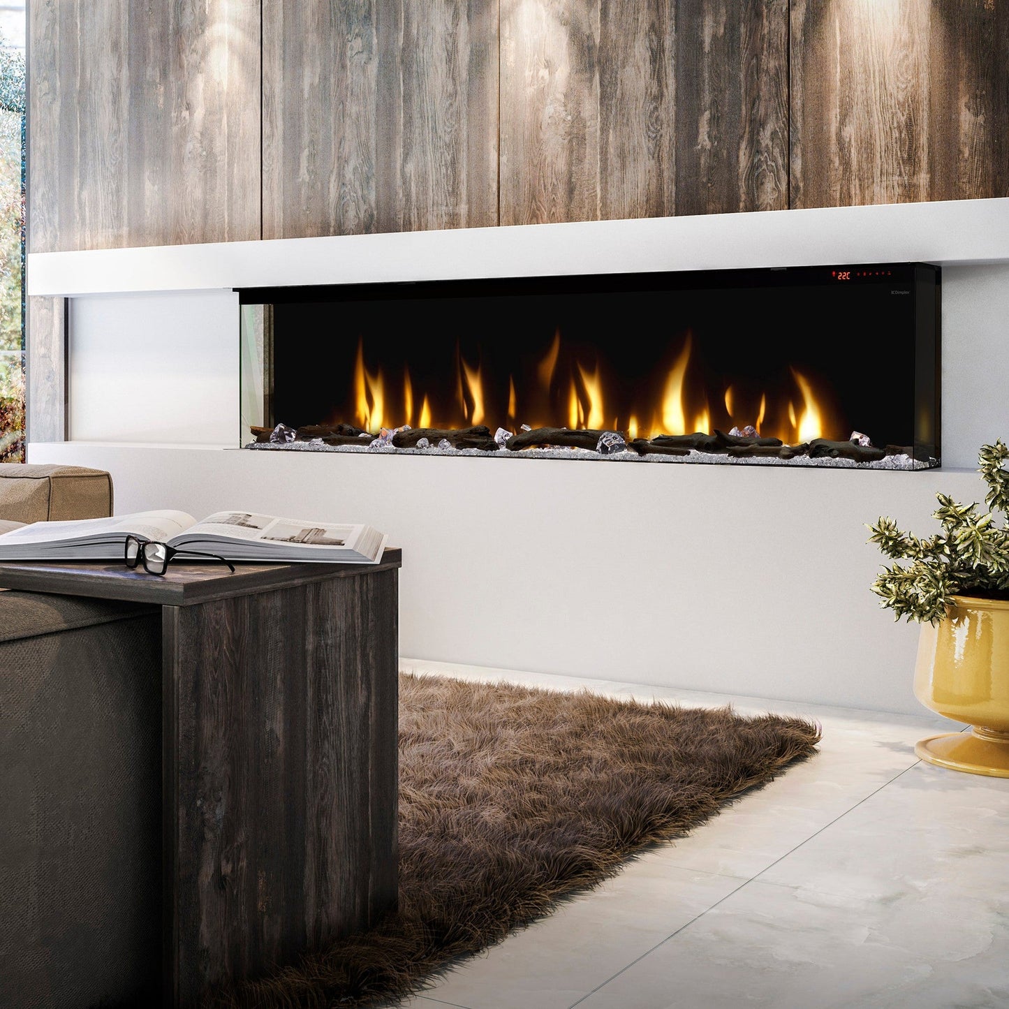 Dimplex Ignite Bold 74" Built-in Linear Electric Fireplace