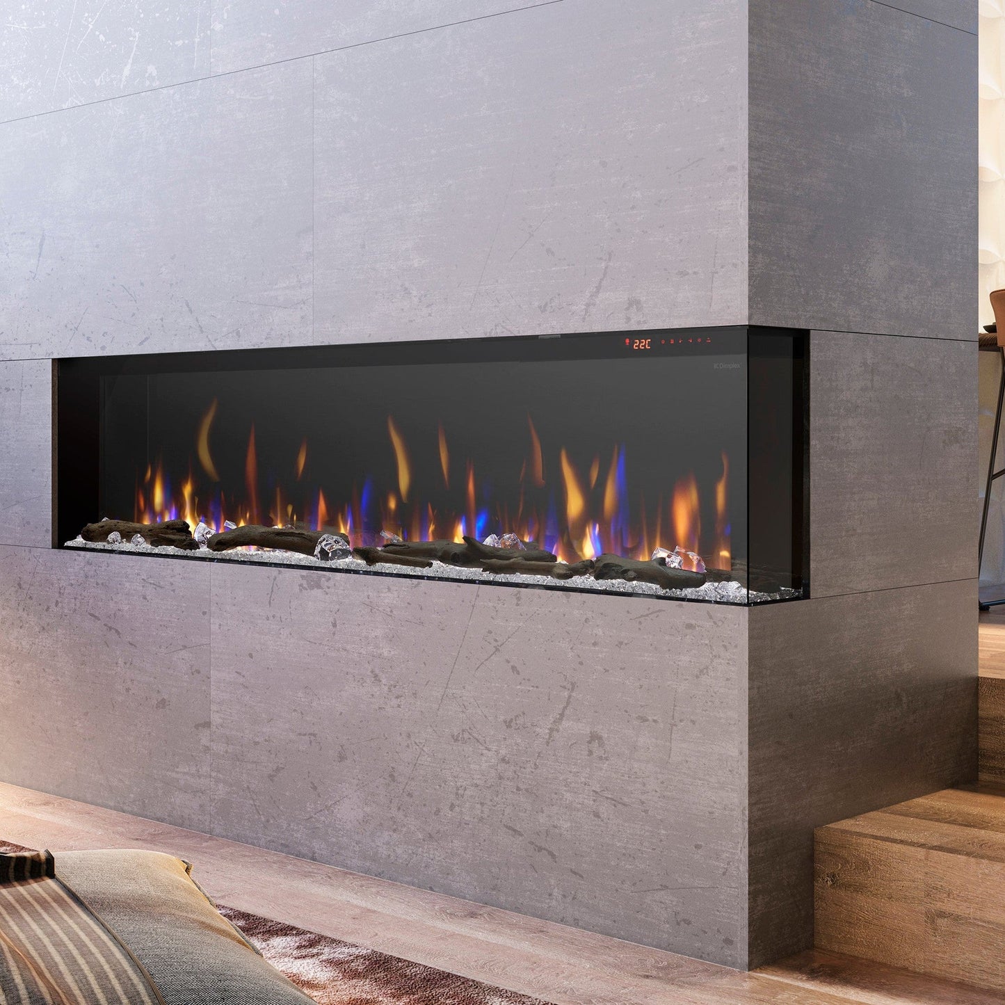 Dimplex Ignite Bold 74" Built-in Linear Electric Fireplace