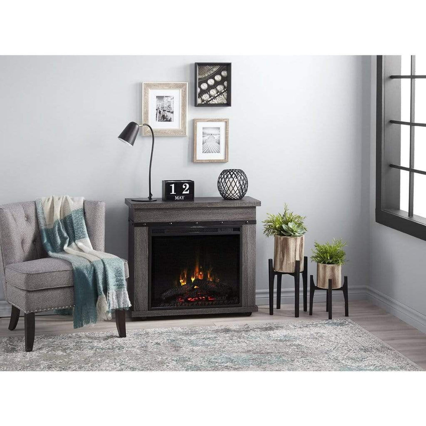 Dimplex Morgan 32" Mantel with 23" Electric Firebox