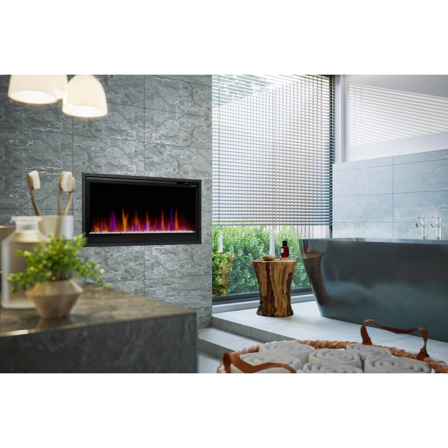 Dimplex Multi-Fire Slim Linear 36" Built-in Linear Electric Fireplace