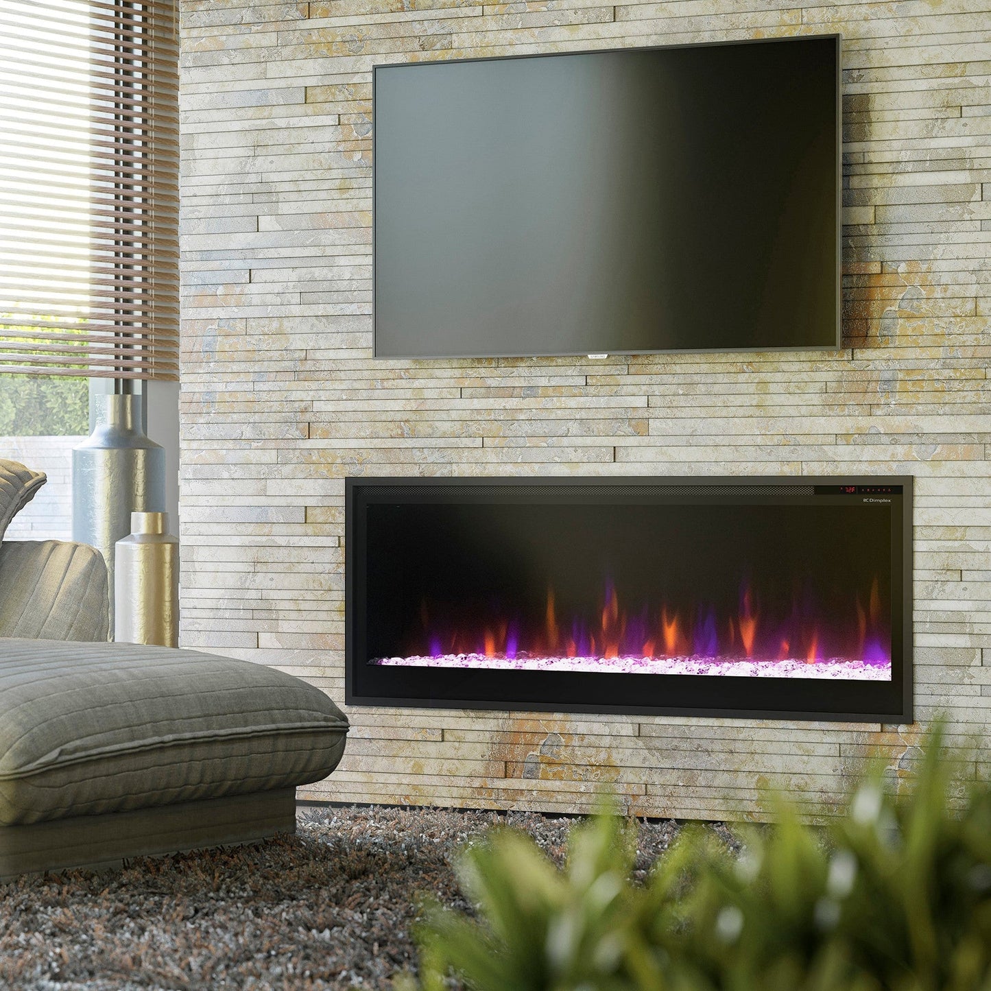Dimplex Multi-Fire Slim Linear 50" Built-in Linear Electric Fireplace