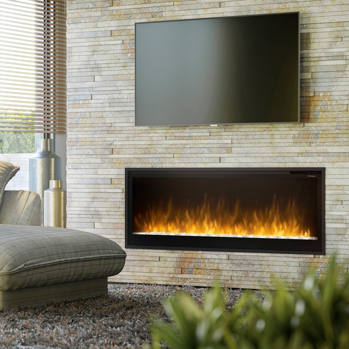 Dimplex Multi-Fire Slim Linear 50" Built-in Linear Electric Fireplace