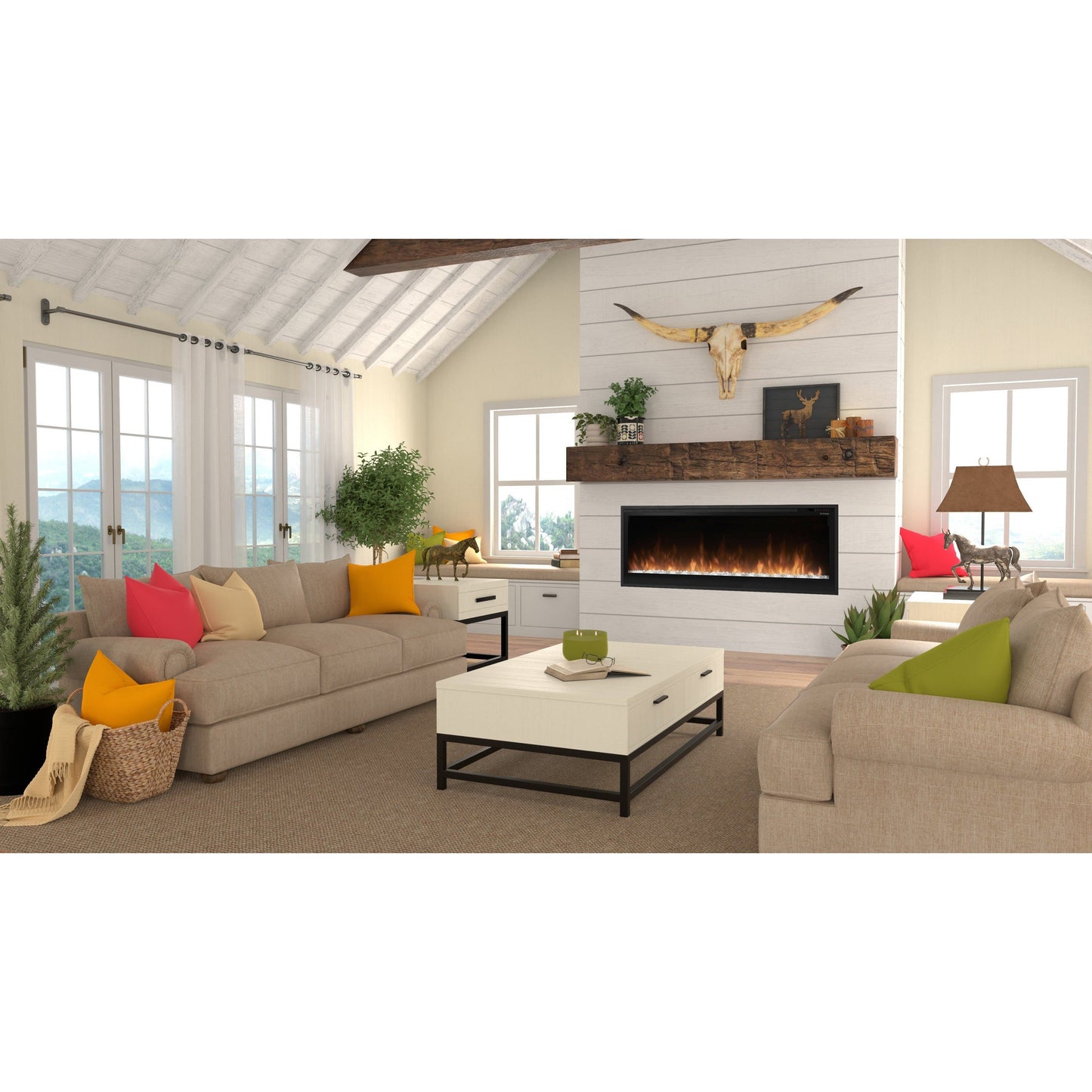 Dimplex Multi-Fire Slim Linear 50" Built-in Linear Electric Fireplace