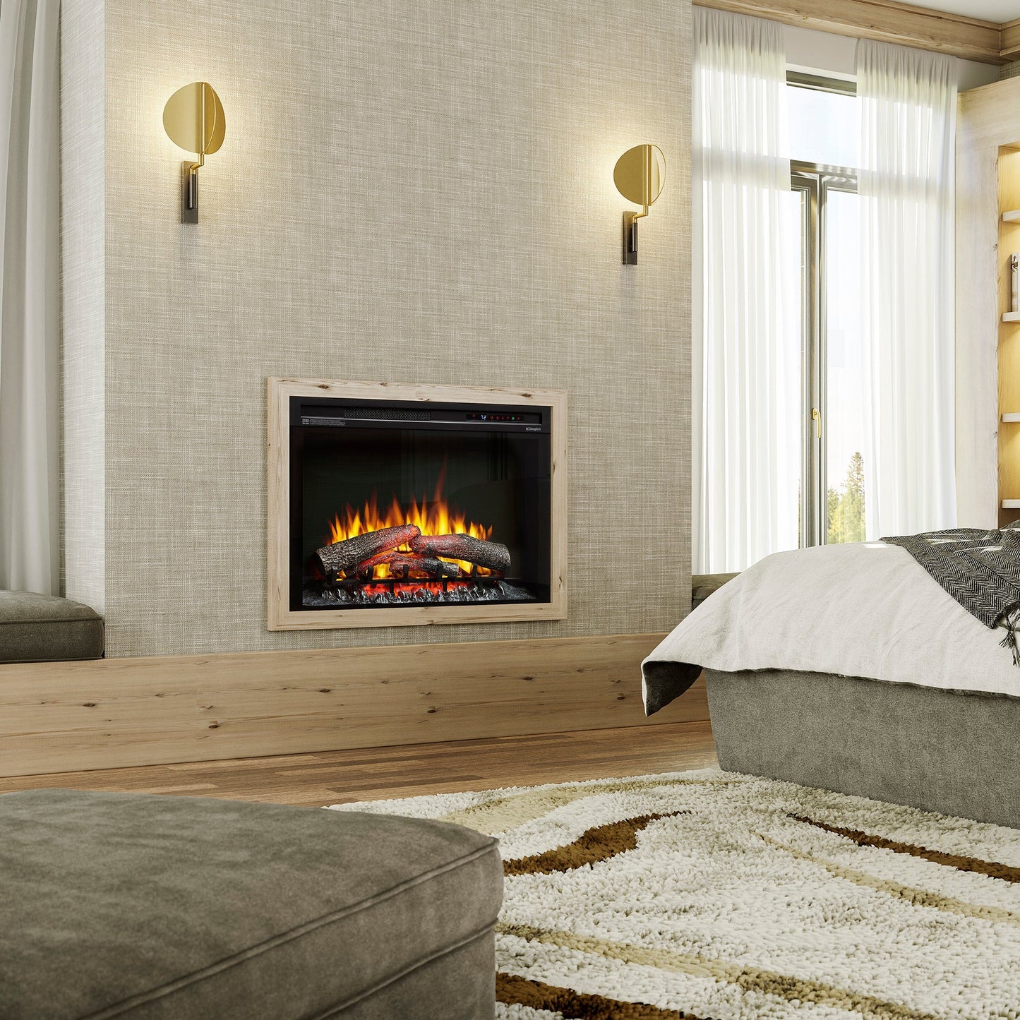 Dimplex Nova 33" Plug-in Electric Firebox With Logs