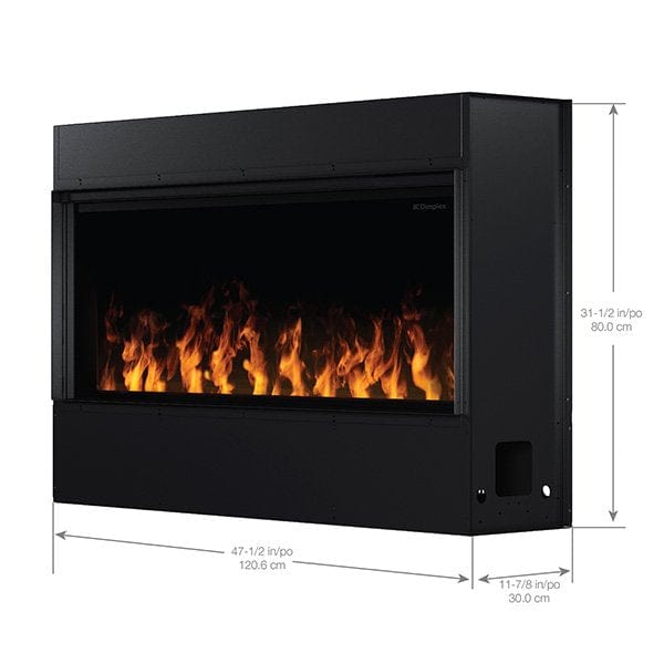 Dimplex Optimyst Linear 46" Electric Fireplace With Acrylic Ice and Driftwood Media