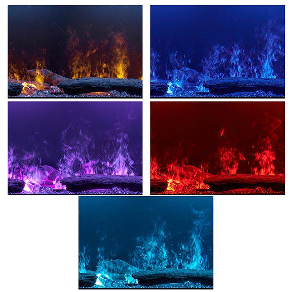 Dimplex Optimyst Linear 66" Electric Fireplace With Acrylic Ice and Driftwood Media