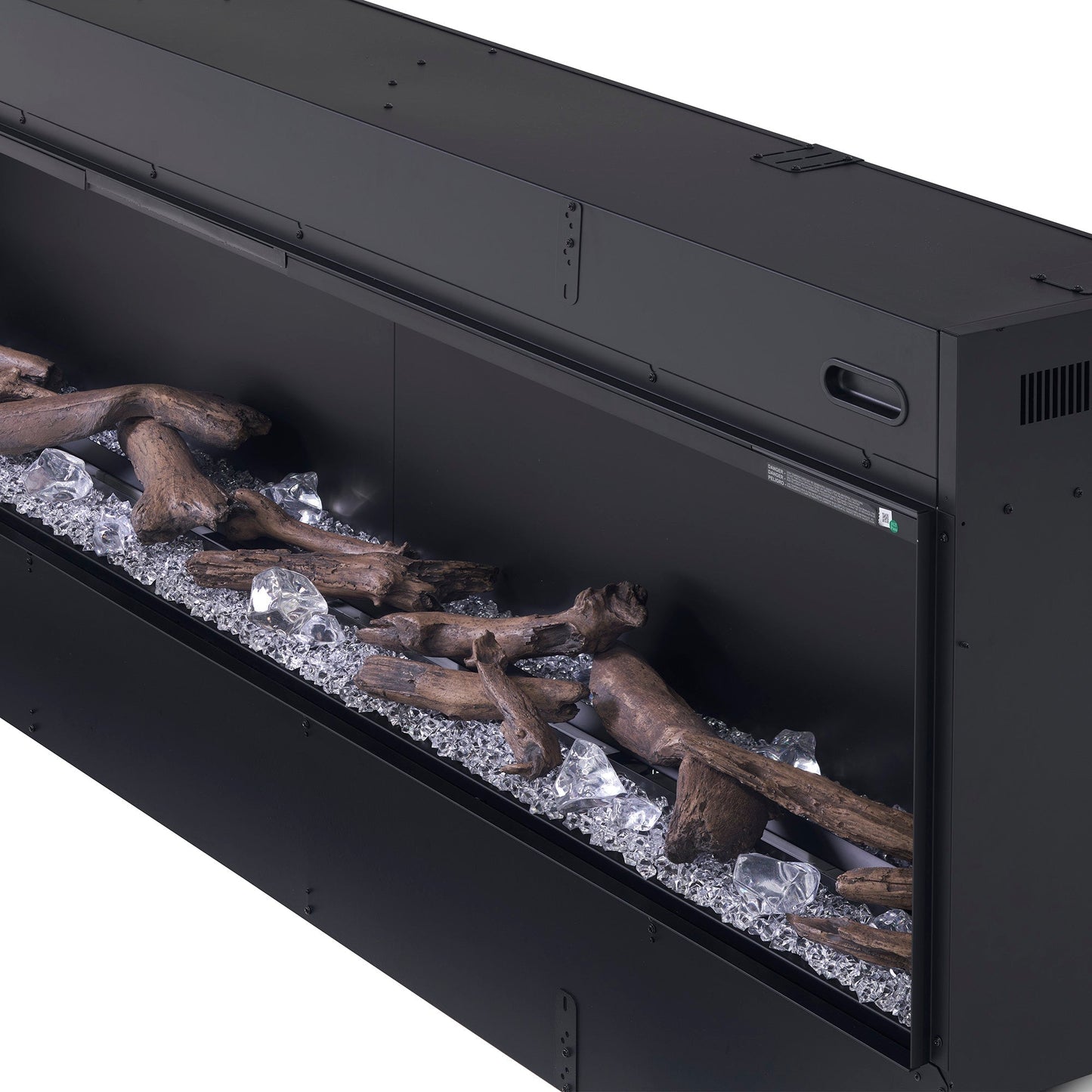 Dimplex Optimyst Linear 66" Electric Fireplace With Acrylic Ice and Driftwood Media