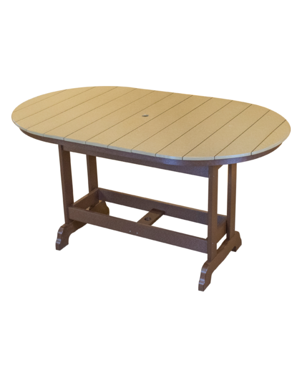 Bar Height 6′ Oval Table