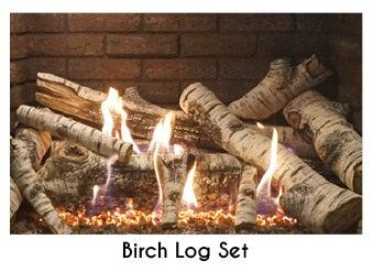 Empire 10-Pieces Birch Burncrete Log Set for Rushmore DVCT36 Direct Vent Fireplace