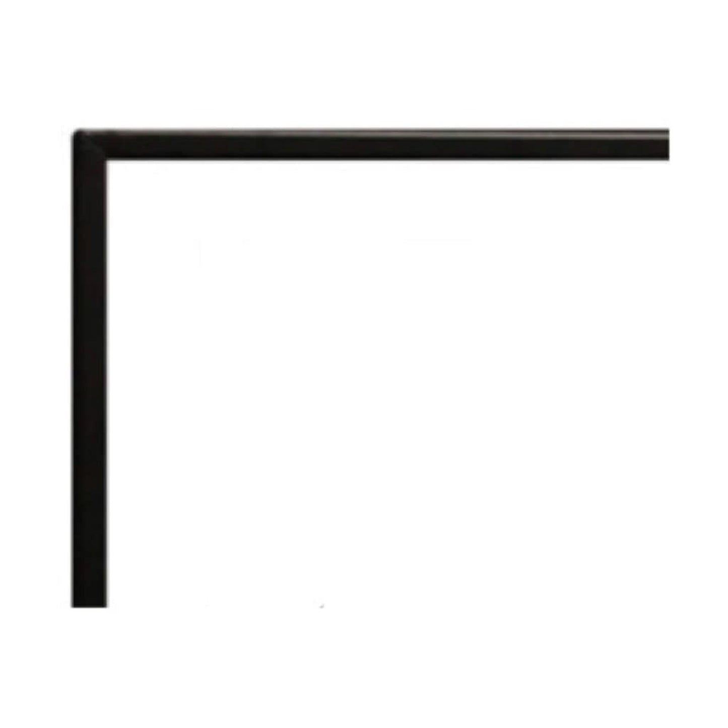 Empire 3/4" Matte Black Beveled Frame for 48" Boulevard Vent Free See Through Linear Fireplace