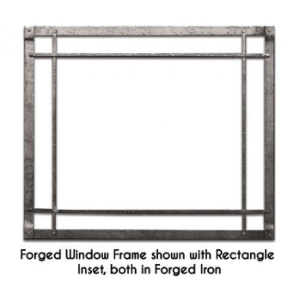 Empire 36" Black Rectangle Forged Iron Inset for Rushmore DVCT36 Direct Vent Fireplace