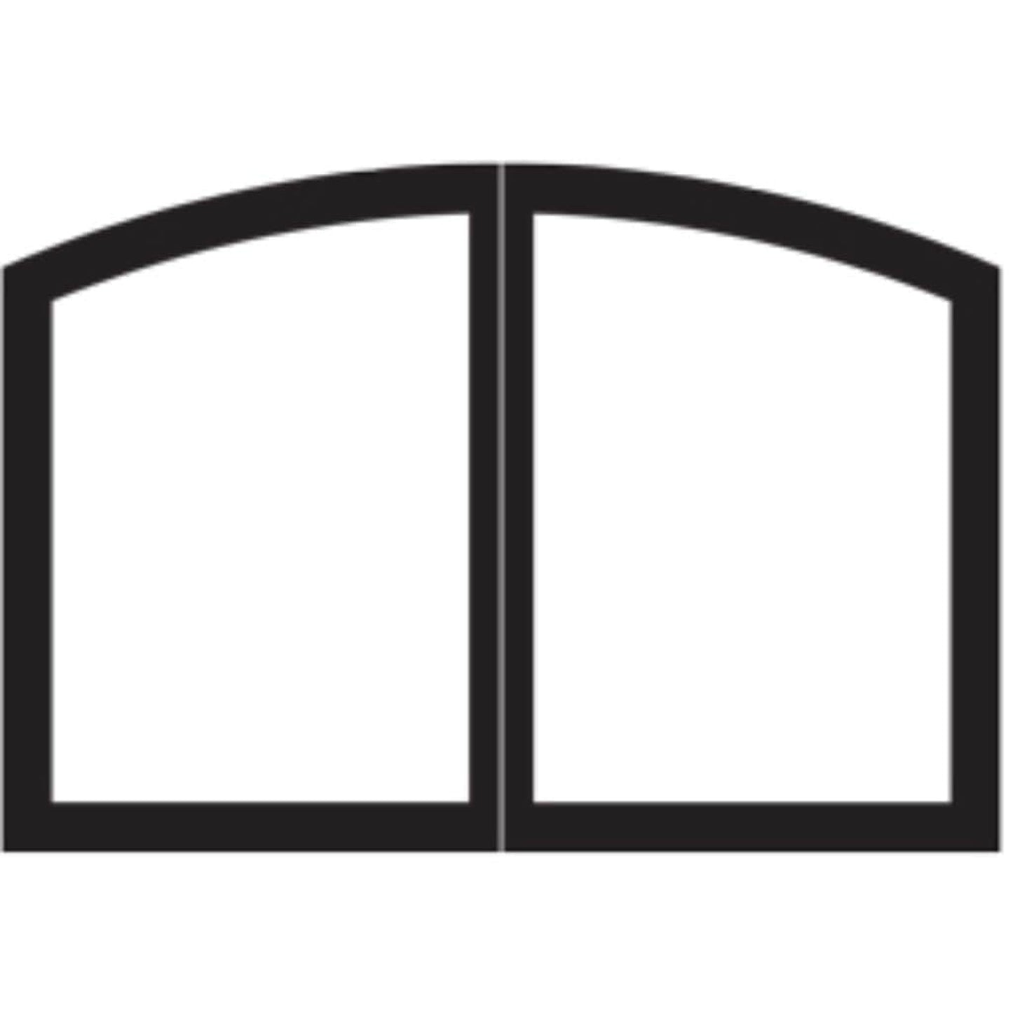 Empire Black Arch Door Set for 32" Tahoe Deluxe Fireplace