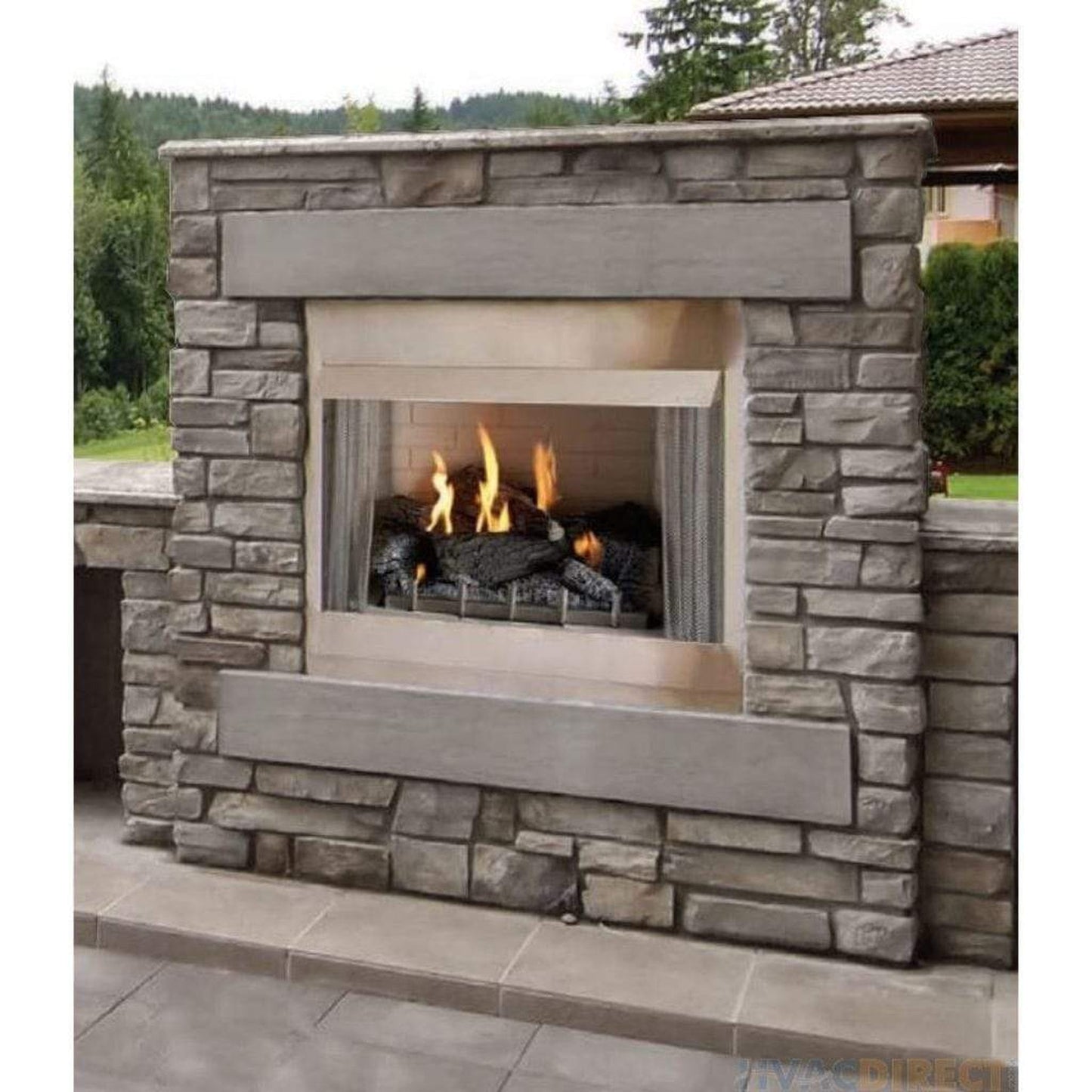Empire Carol Rose Coastal 36" Stainless Steel Intermittent Pilot Control, Propane Gas Traditional Premium Outdoor Fireplace