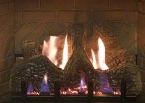 Empire Ceramic Fiber Log Set for Innsbrook Vent Free Medium Fireplace Insert