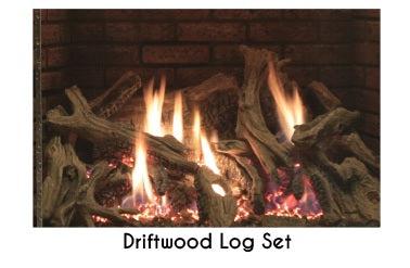Empire Driftwood Ceramic Fiber Log Set for Rushmore DVCT36 Direct Vent Fireplace