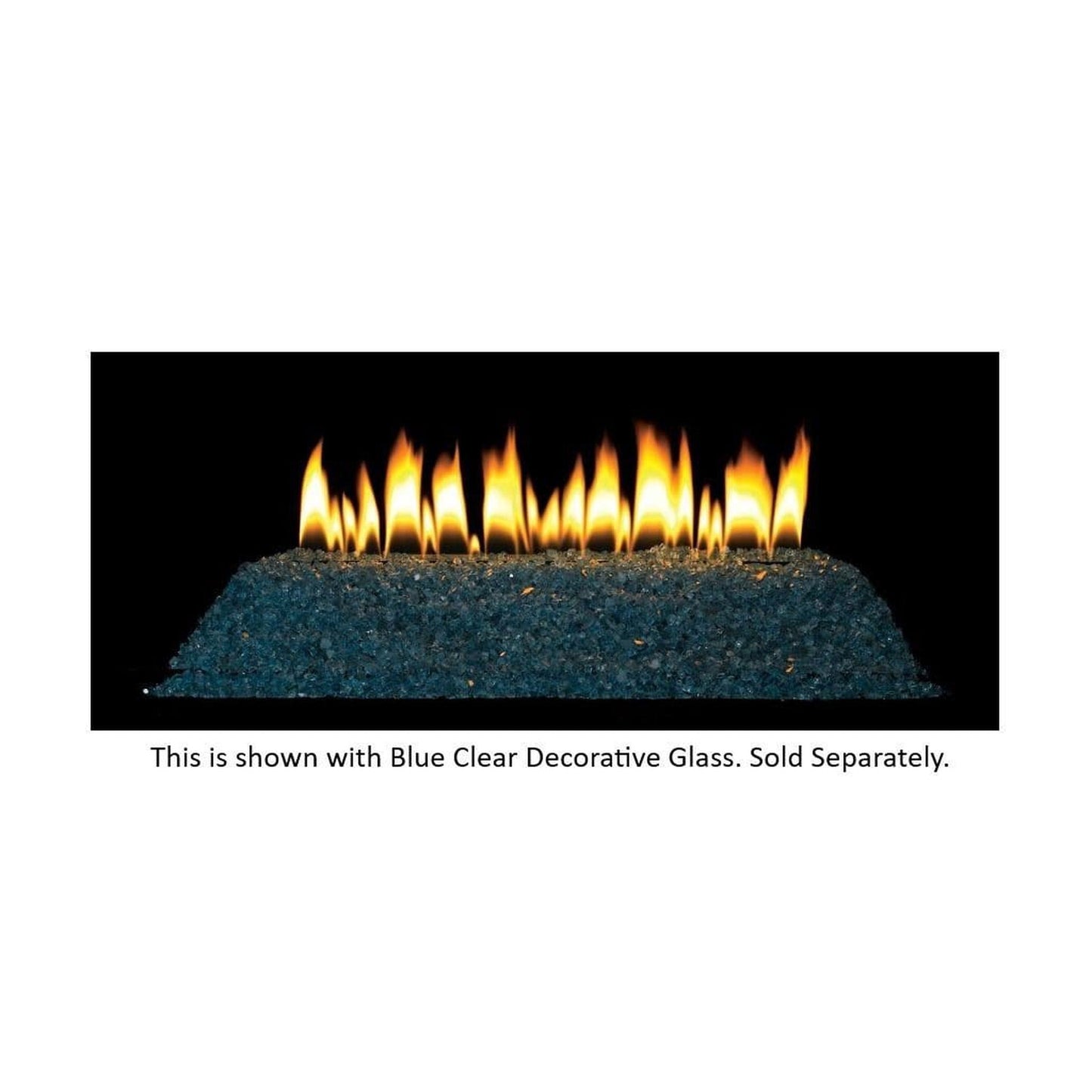 Empire Loft Series 24" Millivolt Control With On/Off Switch, Natural Gas Vent Free Contemporary Burner