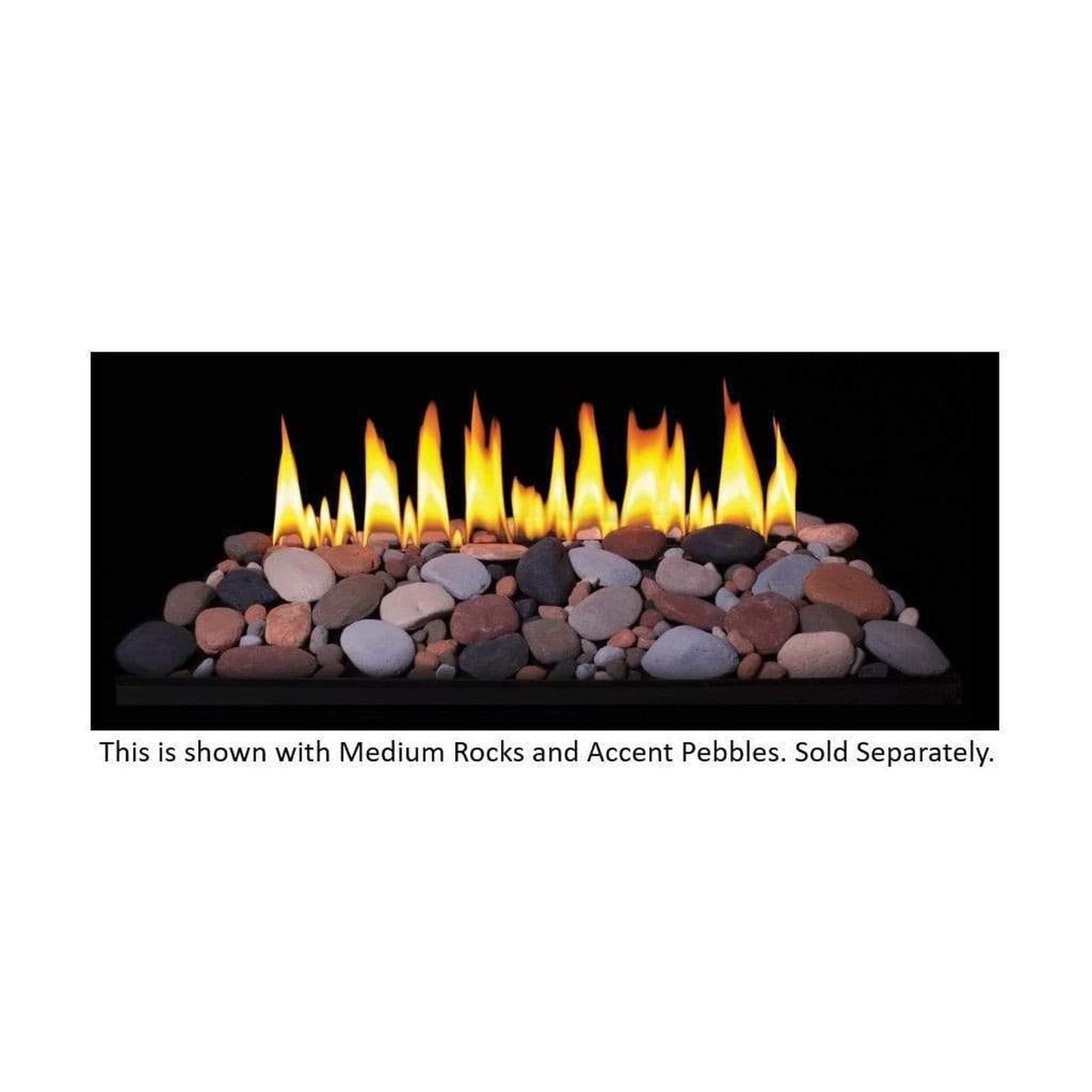Empire Loft Series 24" Millivolt Control With On/Off Switch, Natural Gas Vent Free Contemporary Burner