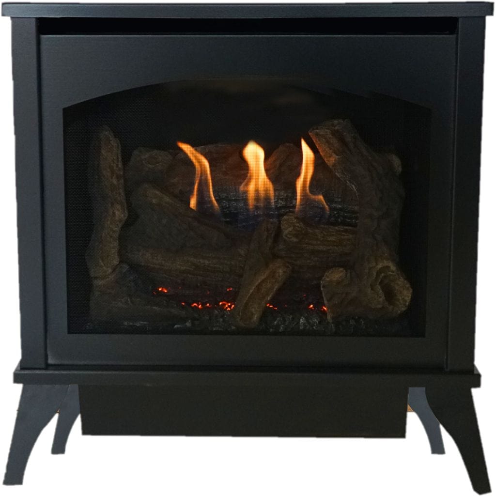 Empire Spirit 22" Intermittent Pilot Control With On/Off Switch, Propane Gas Vent Free Small Steel Stove