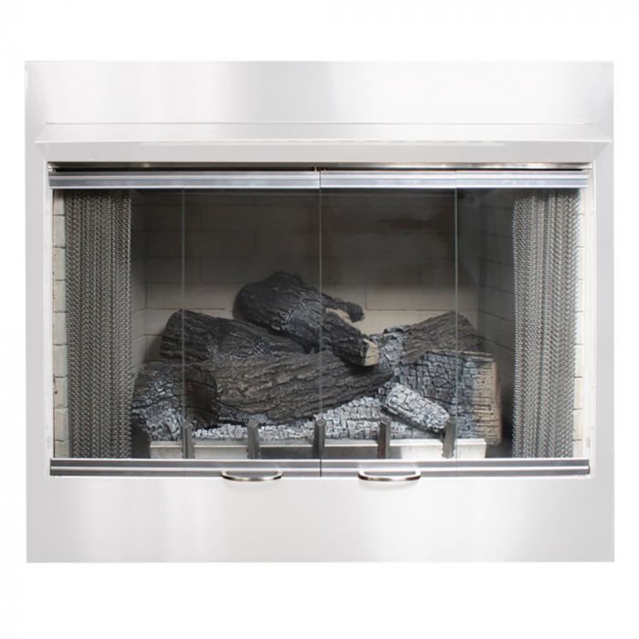 Empire Stainless Steel Bi-Fold Glass Door for 42" Carol Rose Coastal Premium Outdoor Firebox