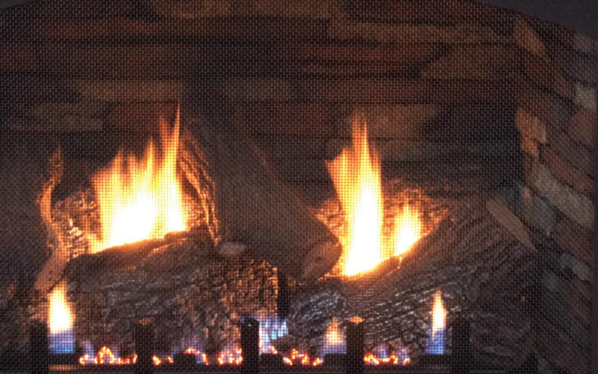 Empire Vail 32" Intermittent Pilot Control With On/Off Switch and Blower, Propane Gas Vent Free Premium Fireplace