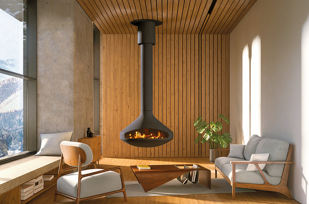 European Home Ergofocus Gas Indoor Fireplace