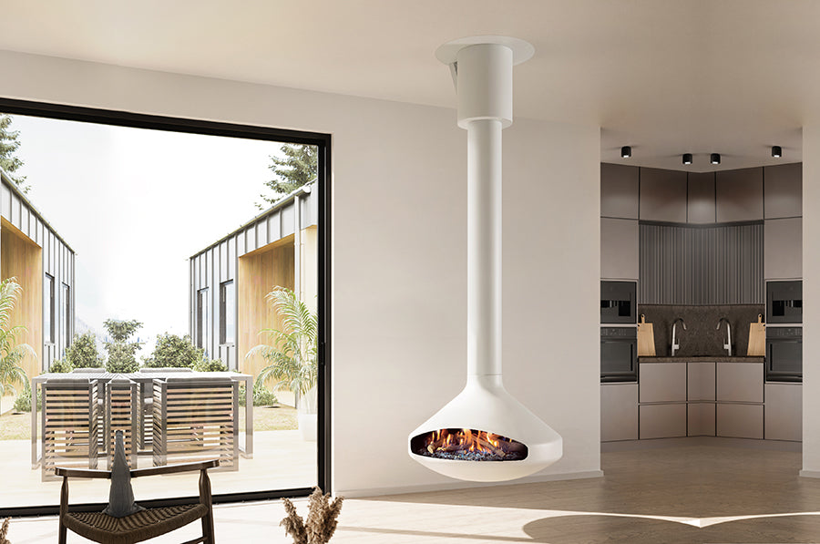 European Home Ergofocus Gas Indoor Fireplace